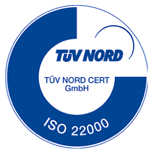 Certifikát ISO 22000:2018 TÜV NORD EN ISO