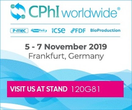 Visit us at CPhI Frankfurt 2019!